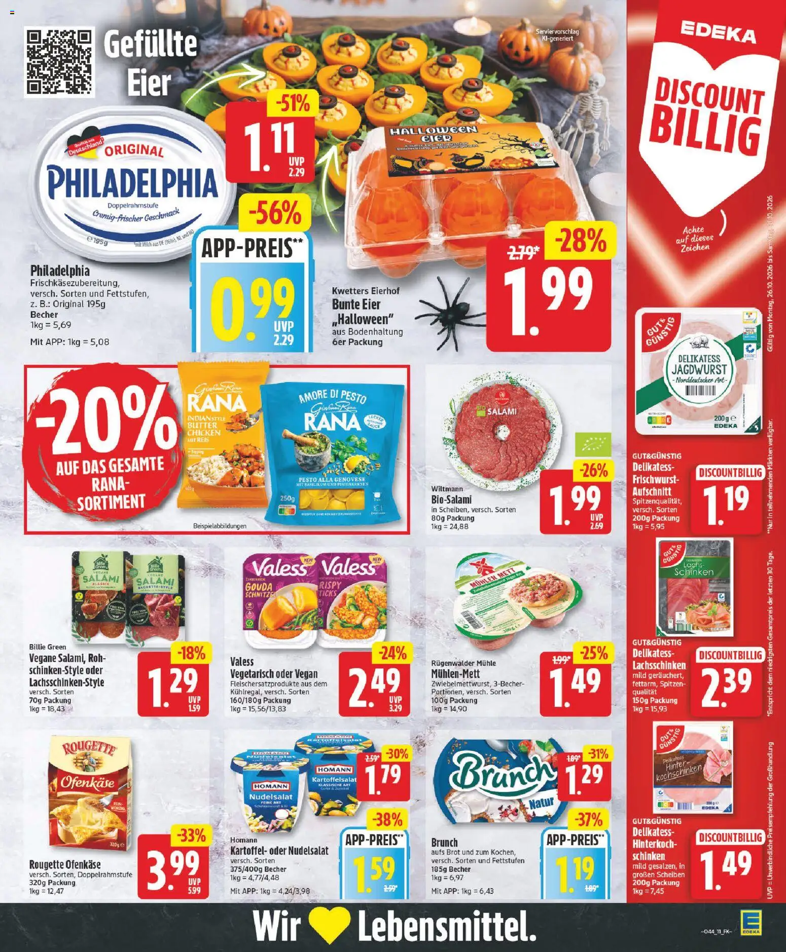 Vorschau von dem Prospekt des Geschäftes Edeka, gültig ab dem 26.10.2026