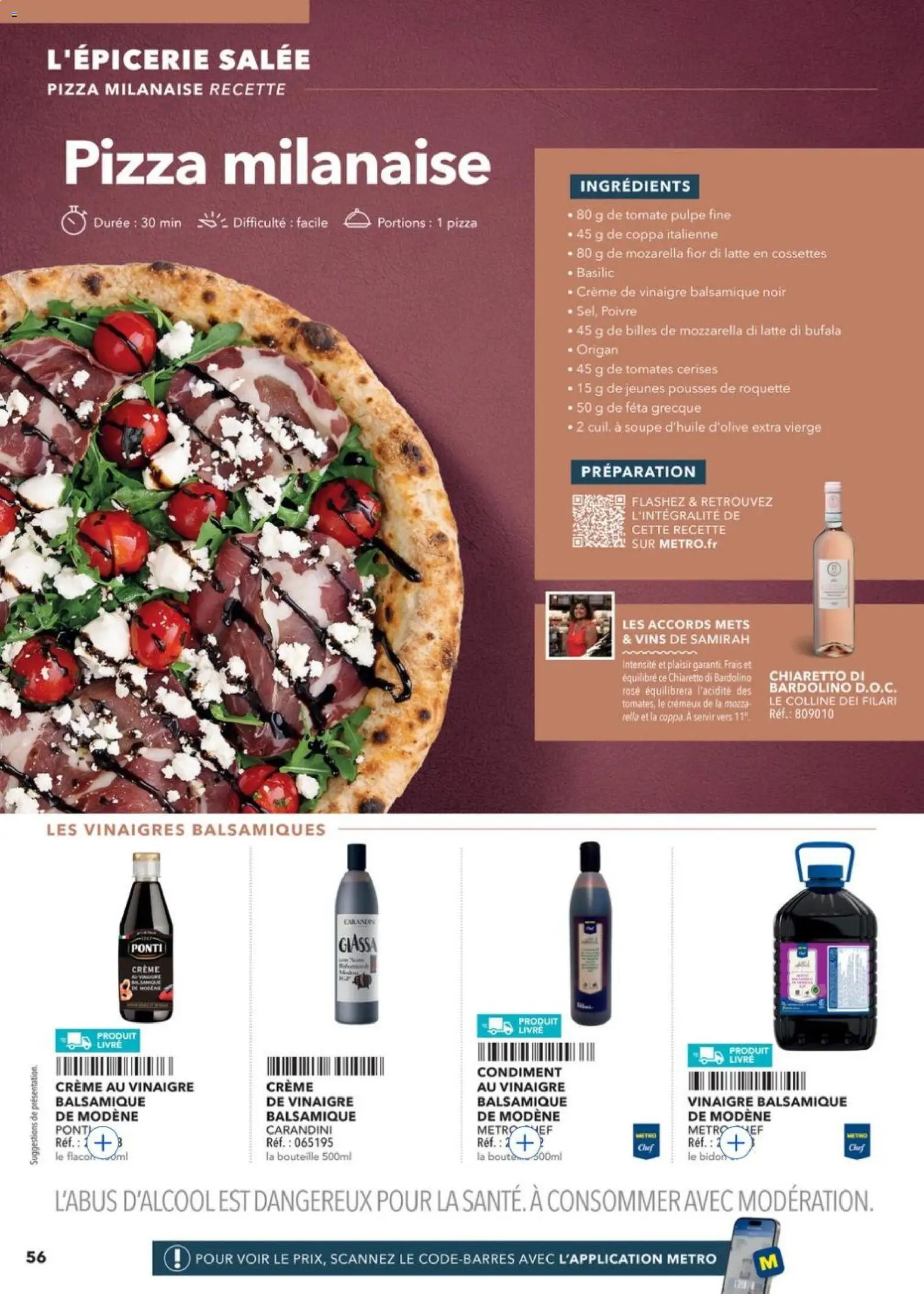 Prévisualisation de METRO - Guide Italie du magasin METRO formulaire valide 28/05/2026 - Pizza, Livre, Tomate, Tomates, Soupe, Roquette, Vinaigre balsamique, Ingrédients