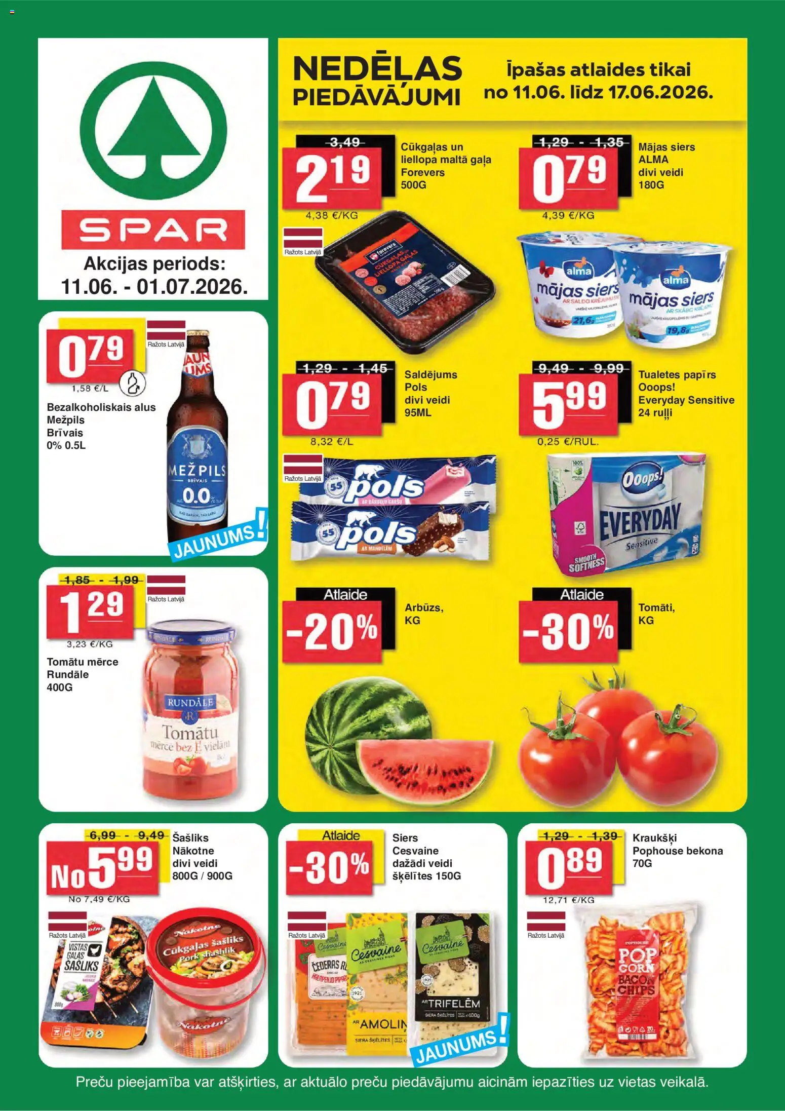 Skatīt Spar akciju bukletu, derīgs no 11.06.2026.