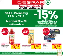 Anteprima dell'opuscolo Despar volantino Appiano dal negozio Despar valido da 17/09/2026