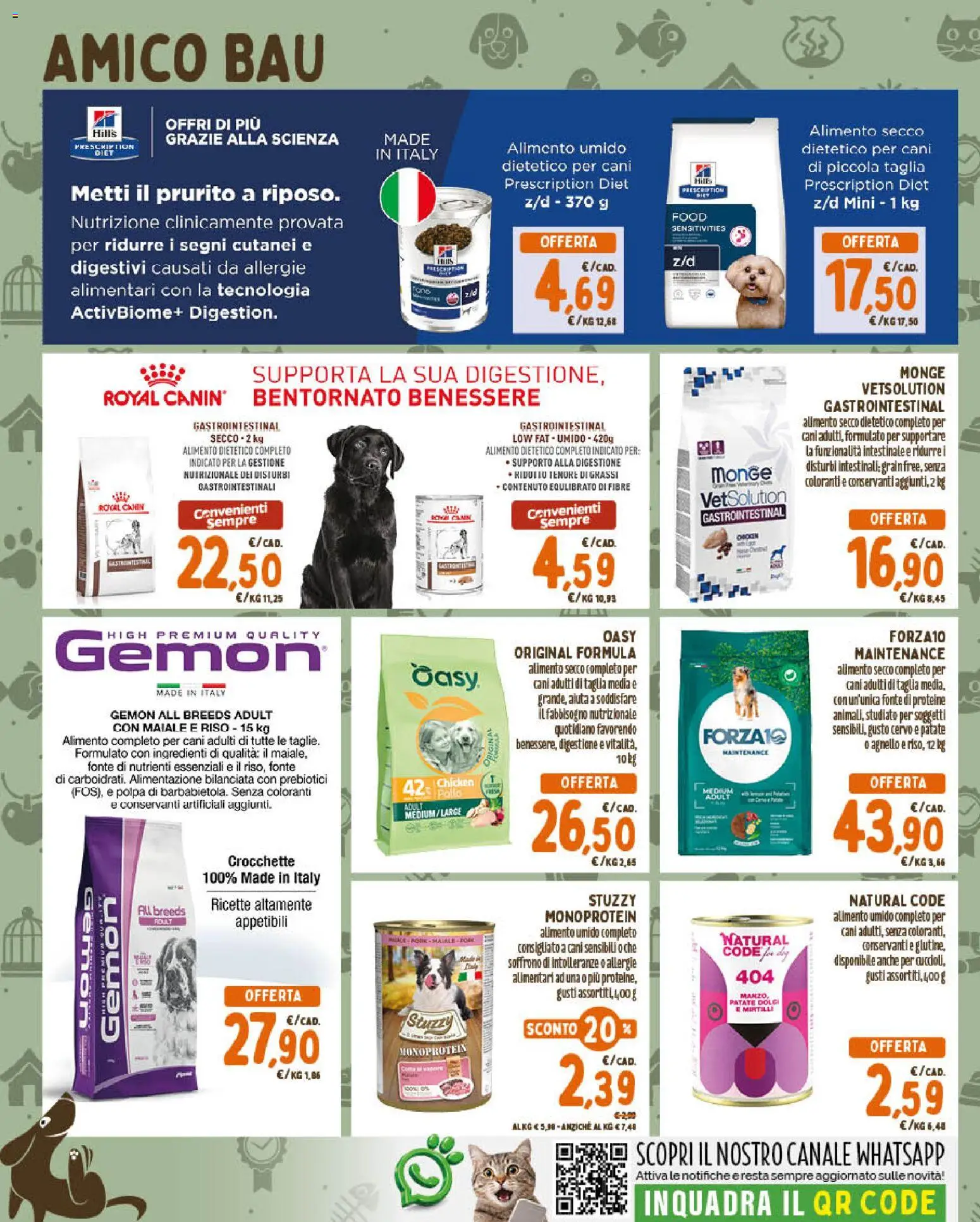 Anteprima dell'opuscolo Conad volantino PetStore Lazio, Campania, Sicilia dal negozio Conad valido da 09/09/2026 - Pollo, Maiale, Mirtilli, Riso, Agnello, Patate, Crocchette, Ingredienti