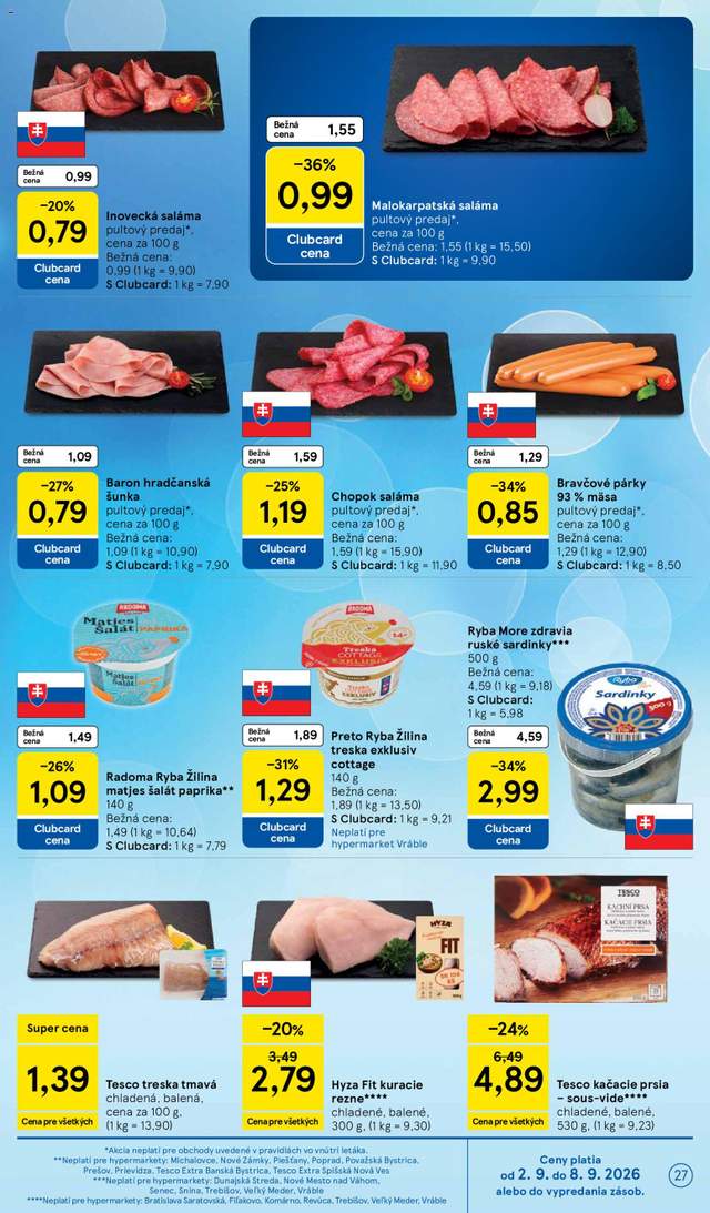 Nový Tesco leták od 02.09.