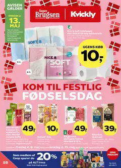 Eksempel på tilbudsavis Super Brugsen - Tilbudsavis uge 19 fra butik Super Brugsen gyldig fra 08/05/2026