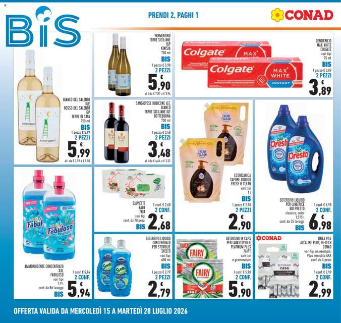 Nuovo volantino Conad dal 15/07