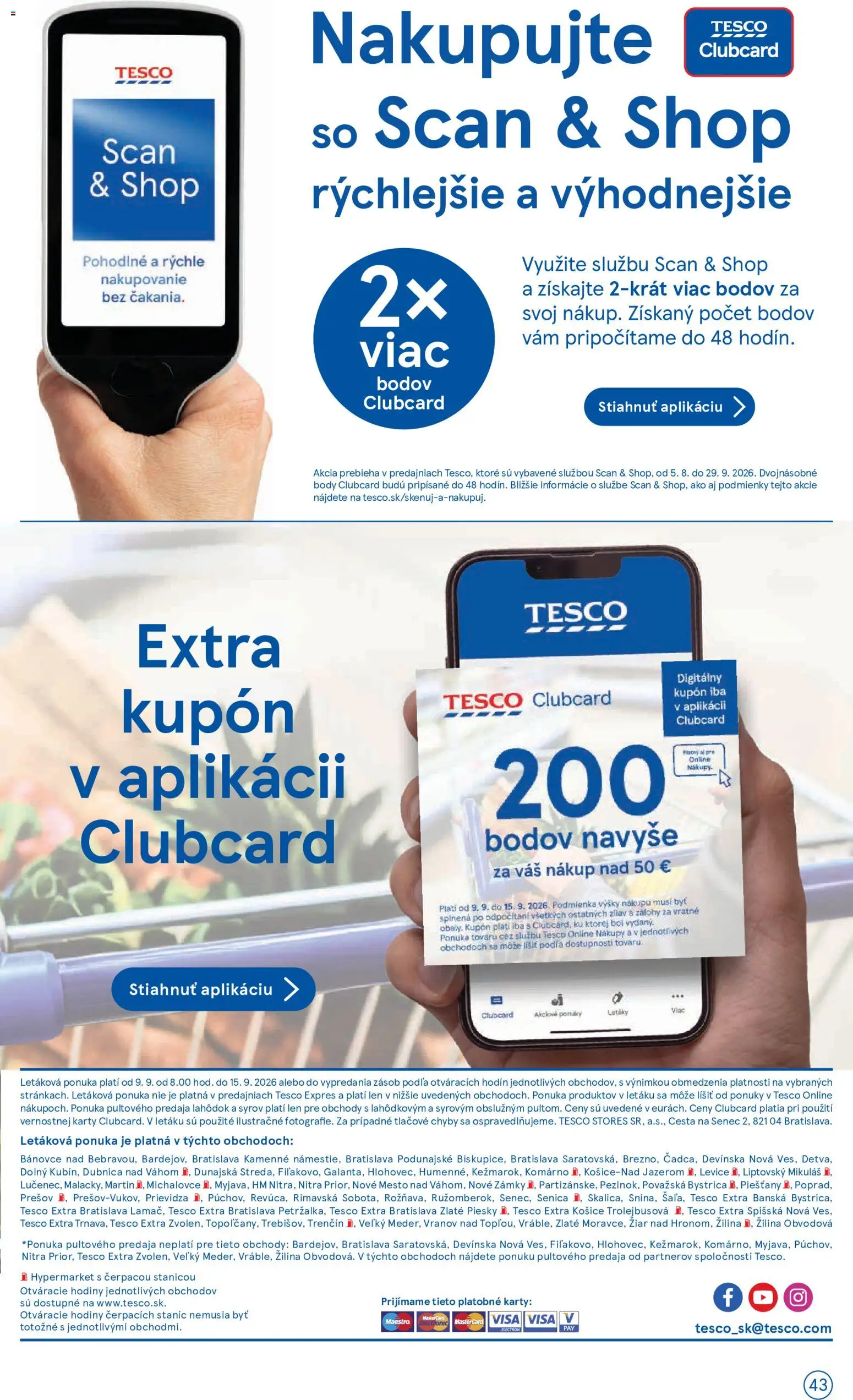 Náhľad Tesco letáku platného od 09.09.2026 - Hodiny