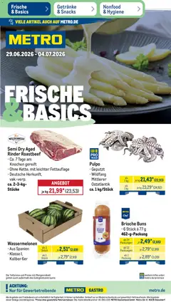 Vorschau von dem Prospekt des Geschäftes Metro, gültig ab dem 29.06.2026