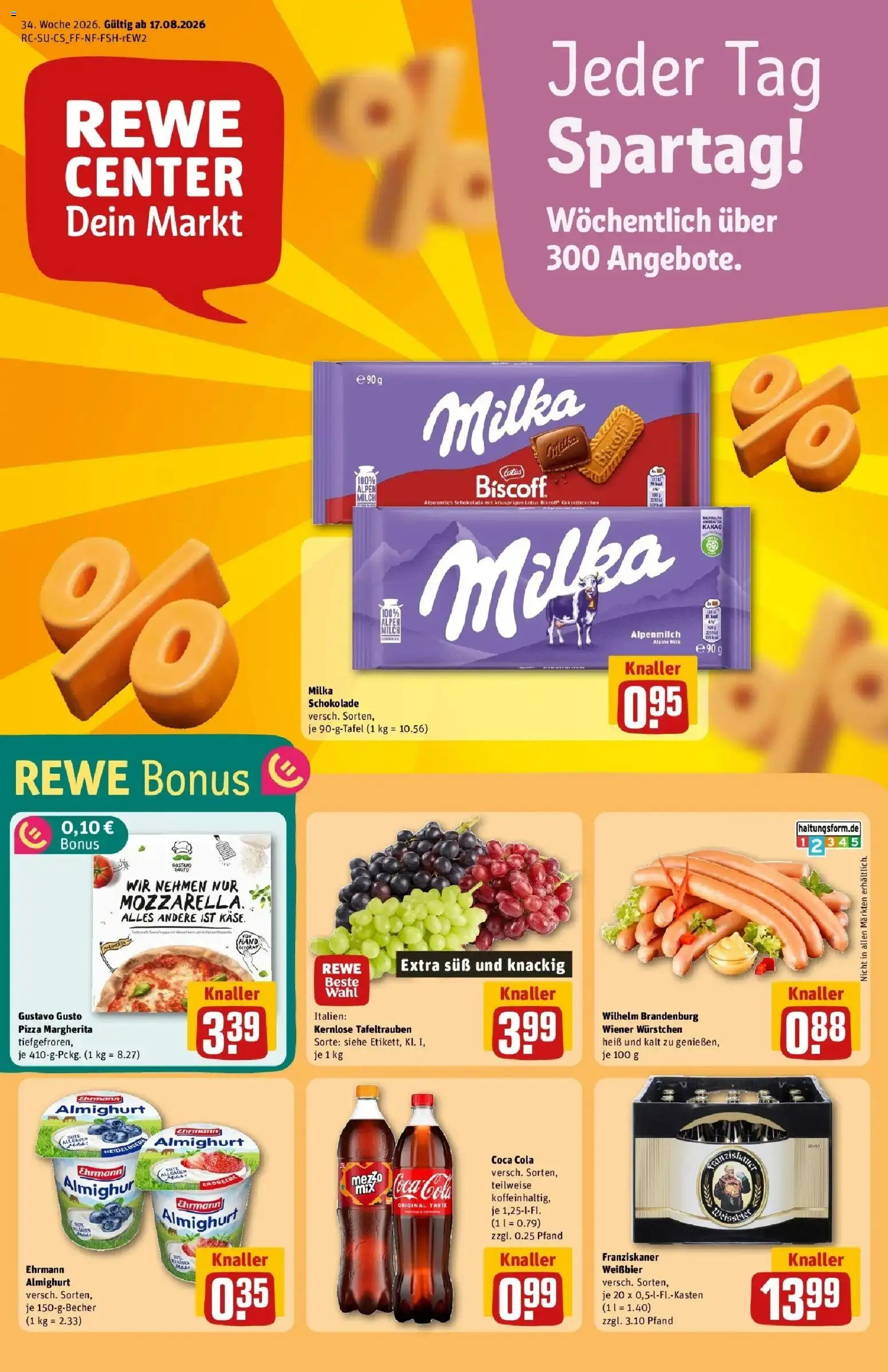 Vorschau von dem Prospekt des Geschäftes Rewe, gültig ab dem 17.08.2026