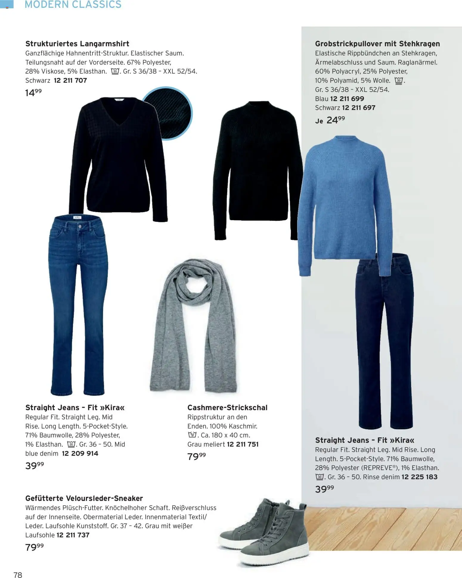 Vorschau von dem Prospekt des Geschäftes Tchibo, gültig ab dem 01.11.2026 - Jeans, Langarmshirt