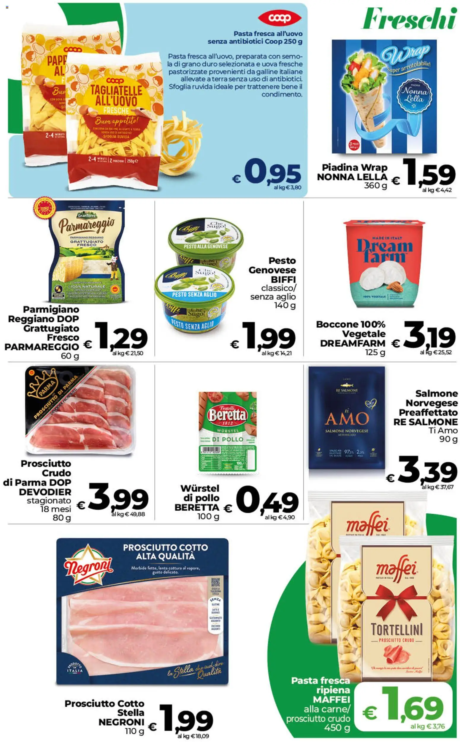 Anteprima dell'opuscolo COOP volantino inCoop Sicilia dal negozio COOP valido da 23/10/2026 - Pasta, Latte, Salmone, Pesto, Prosciutto Cotto, Sugo, Parmigiano, Prosciutto di Parma