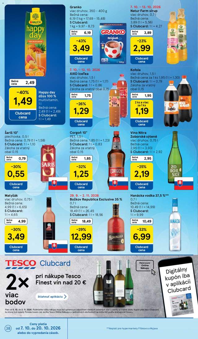 Nový Tesco leták od 07.10.
