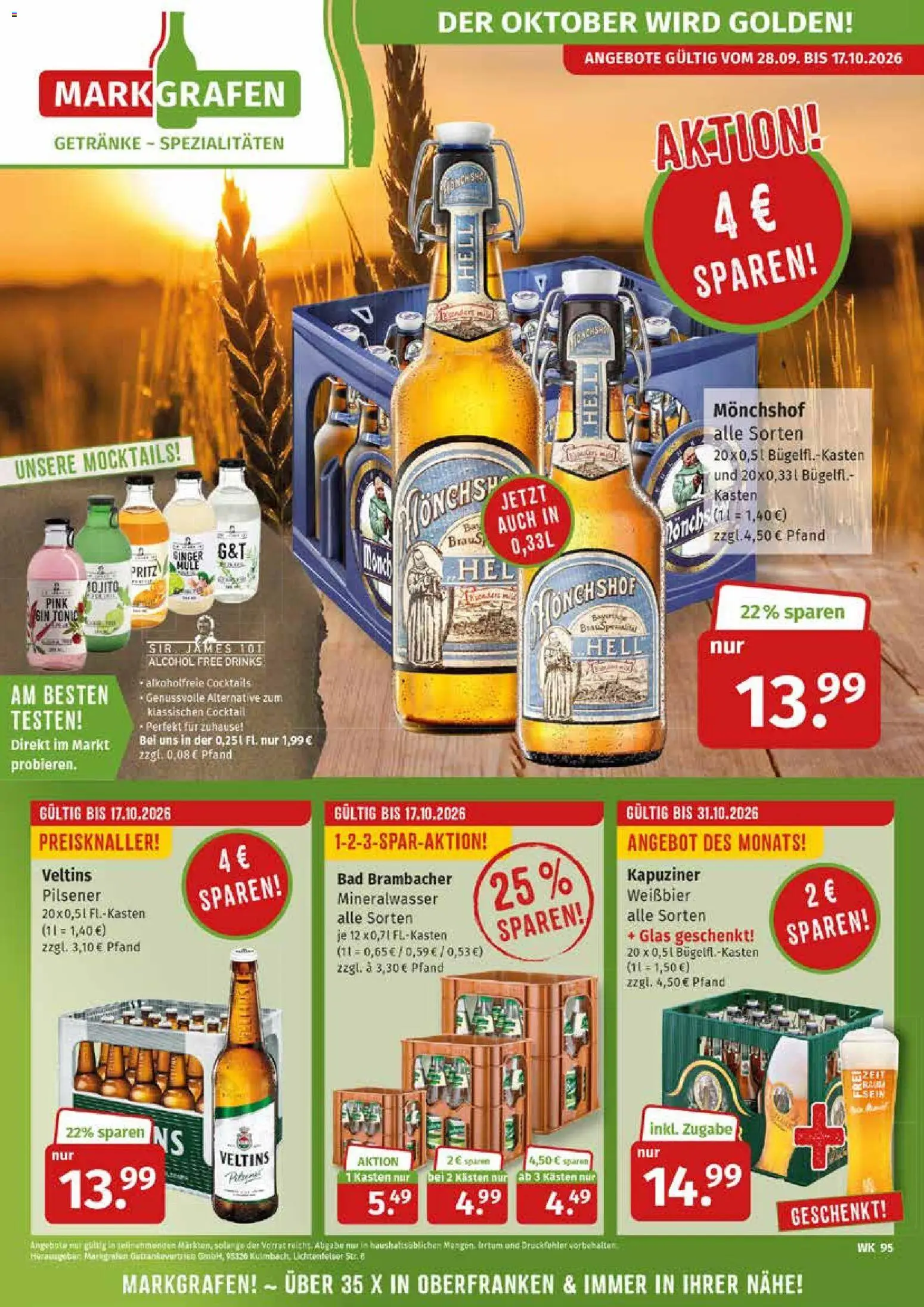 Vorschau von dem Prospekt des Geschäftes Markgrafen, gültig ab dem 28.09.2026