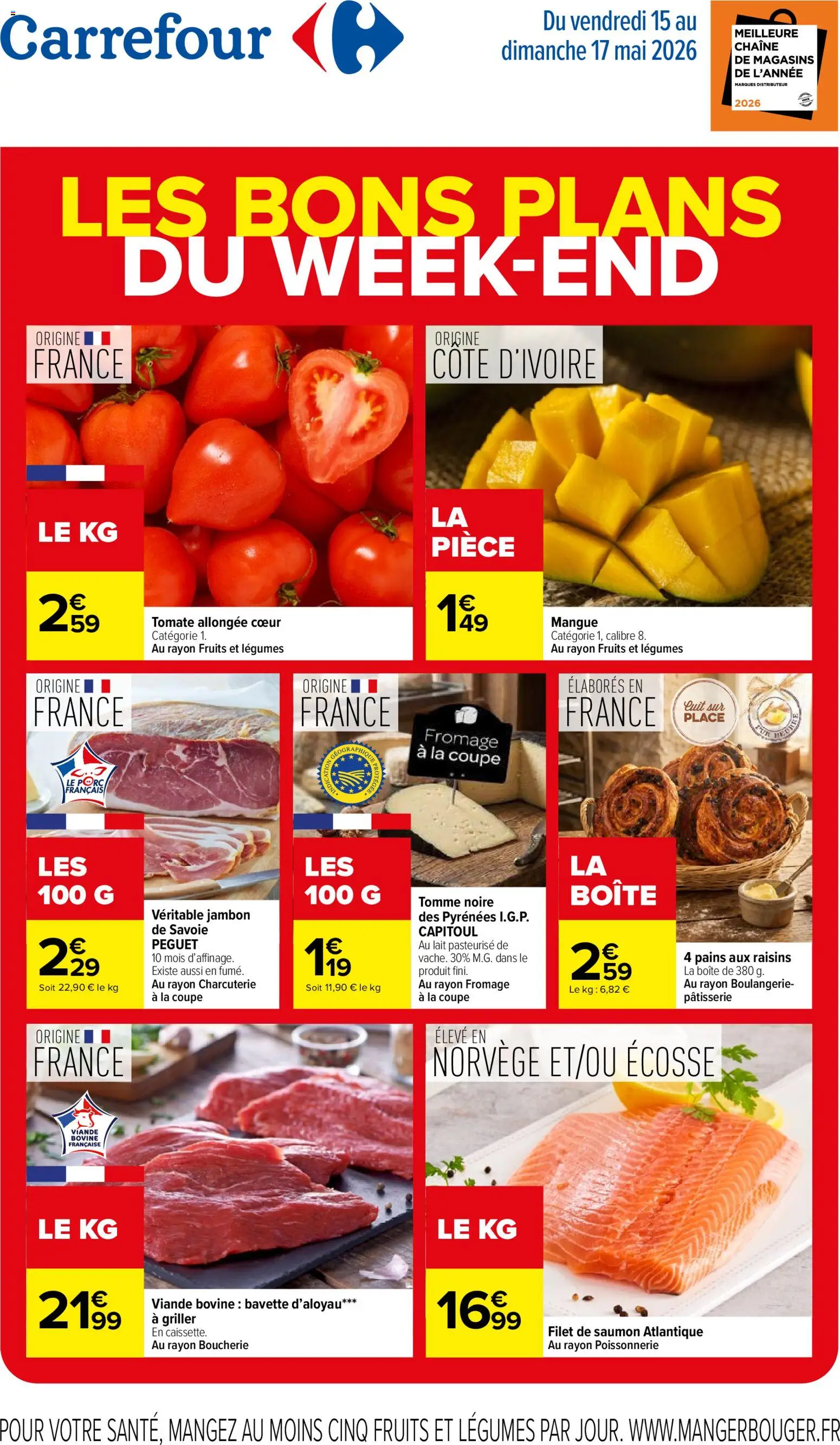 Prévisualisation de Carrefour les bons plans du week-end du magasin Carrefour formulaire valide 15/05/2026