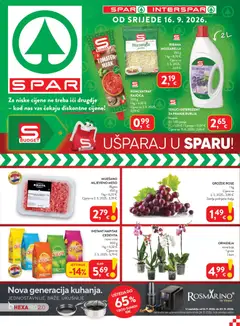 Pregled letka Spar Katalog trgovine Spar vrijedi od 16.09.2026