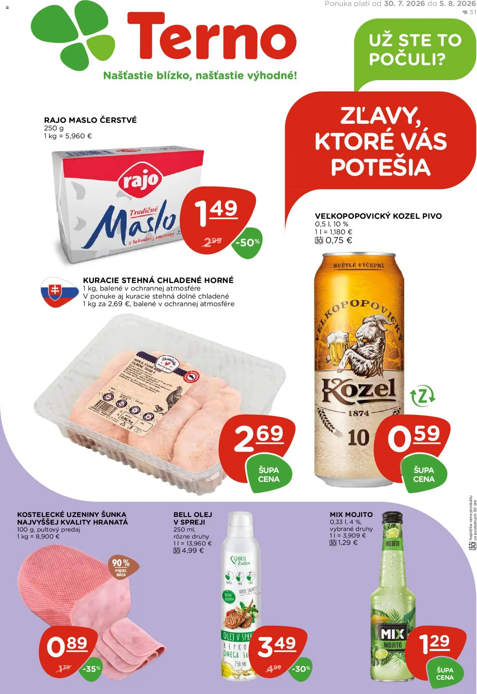 Náhľad Terno letáku platného od 30.07.2026