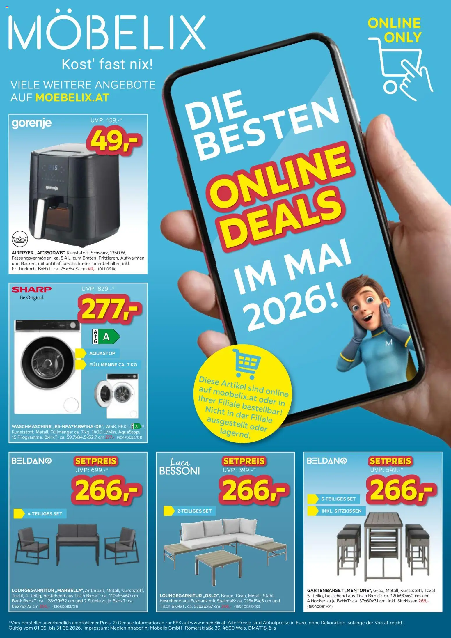 Vorschau der Angebote: Möbelix Möbelix - Die Besten Online Deals gültig ab 01.05.2026
