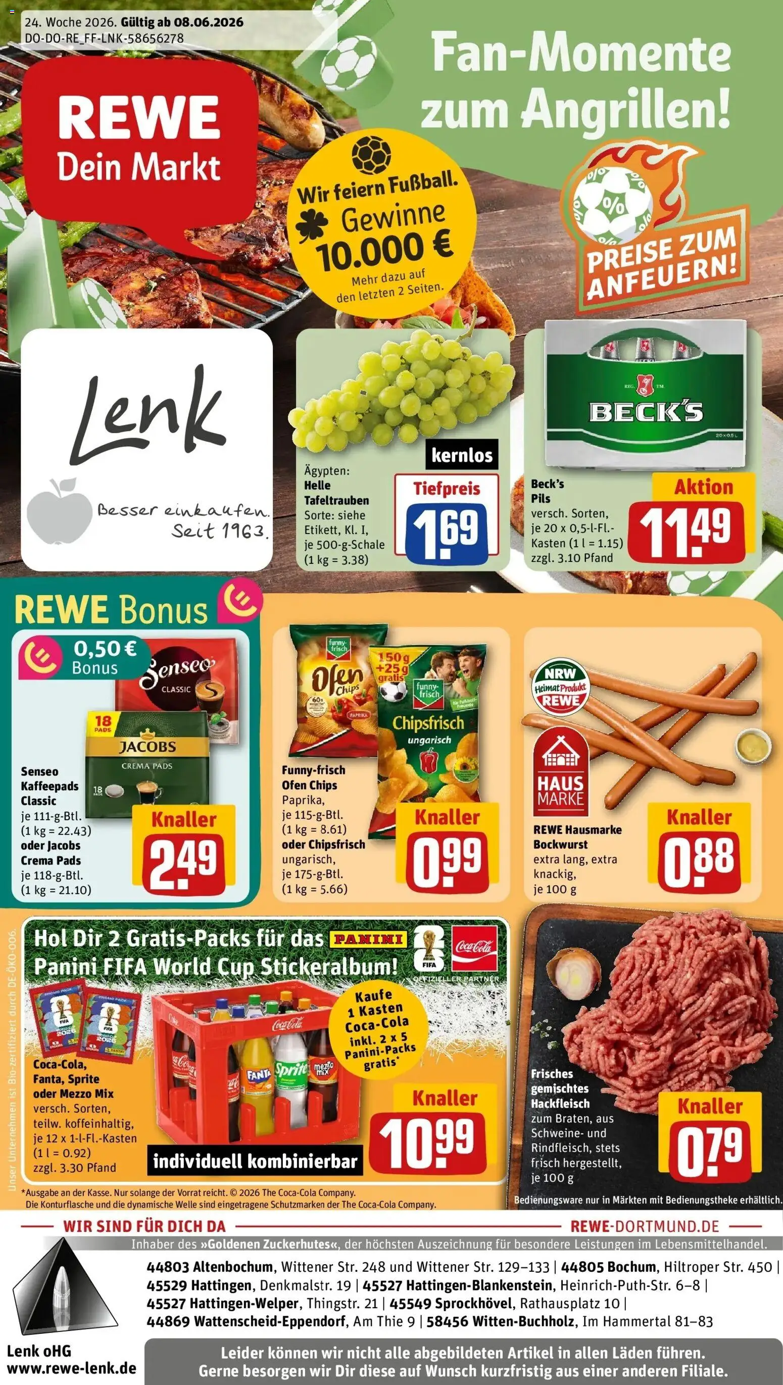 Vorschau von dem Prospekt des Geschäftes Rewe, gültig ab dem 08.06.2026