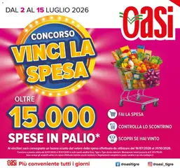 Anteprima dell'opuscolo Oasi volantino Spoltore dal negozio Oasi valido da 02/07/2026