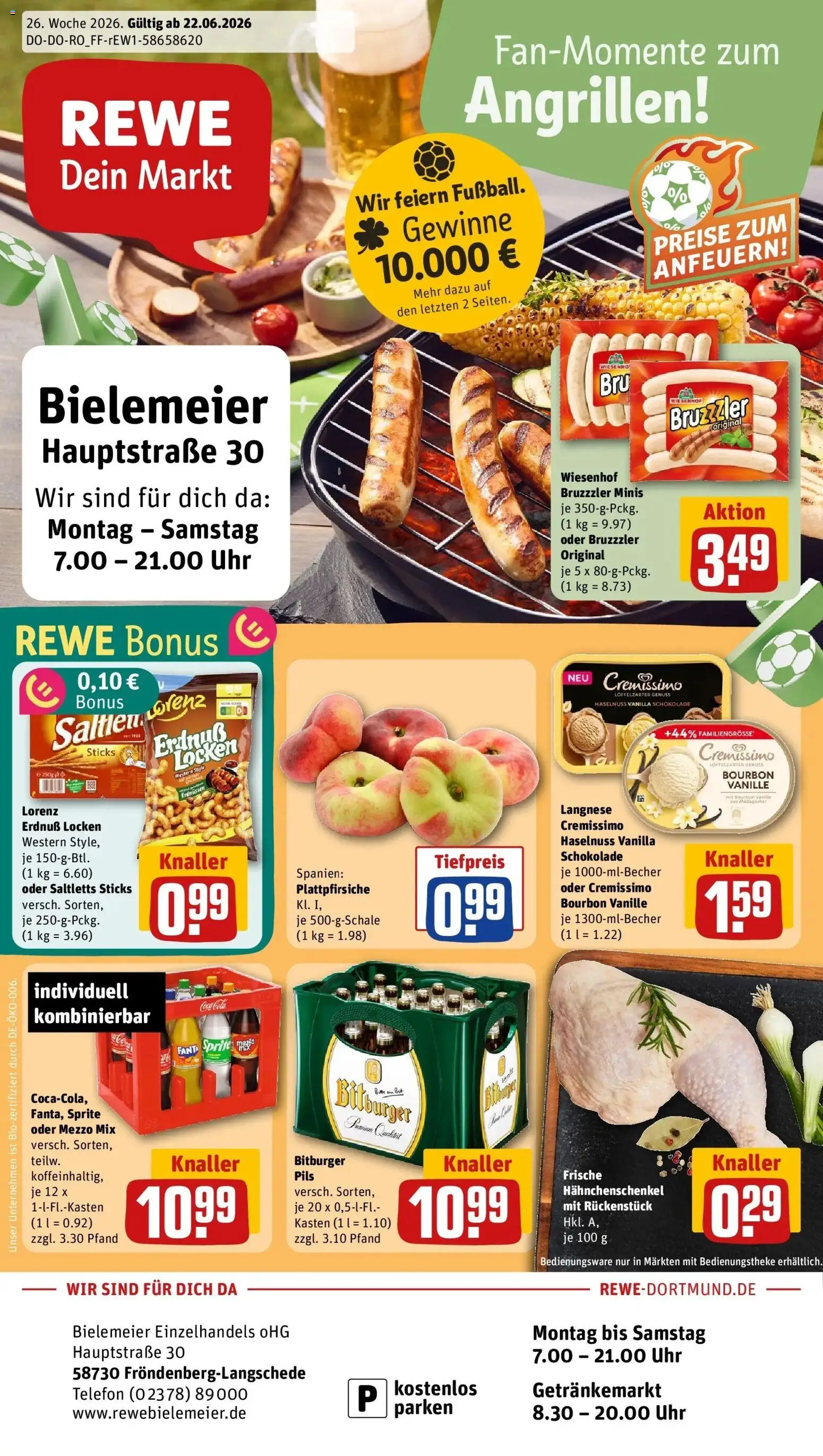 Vorschau von dem Prospekt des Geschäftes Rewe, gültig ab dem 21.06.2026