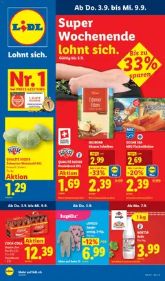Vorschau des Merkblatts Lidl aktionen vom Shop Lidl gültig von 03.09.2026 bis 09.09.2026