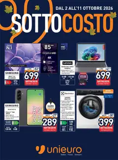 Anteprima dell'opuscolo Unieuro volantino dal negozio Unieuro valido da 02/10/2026