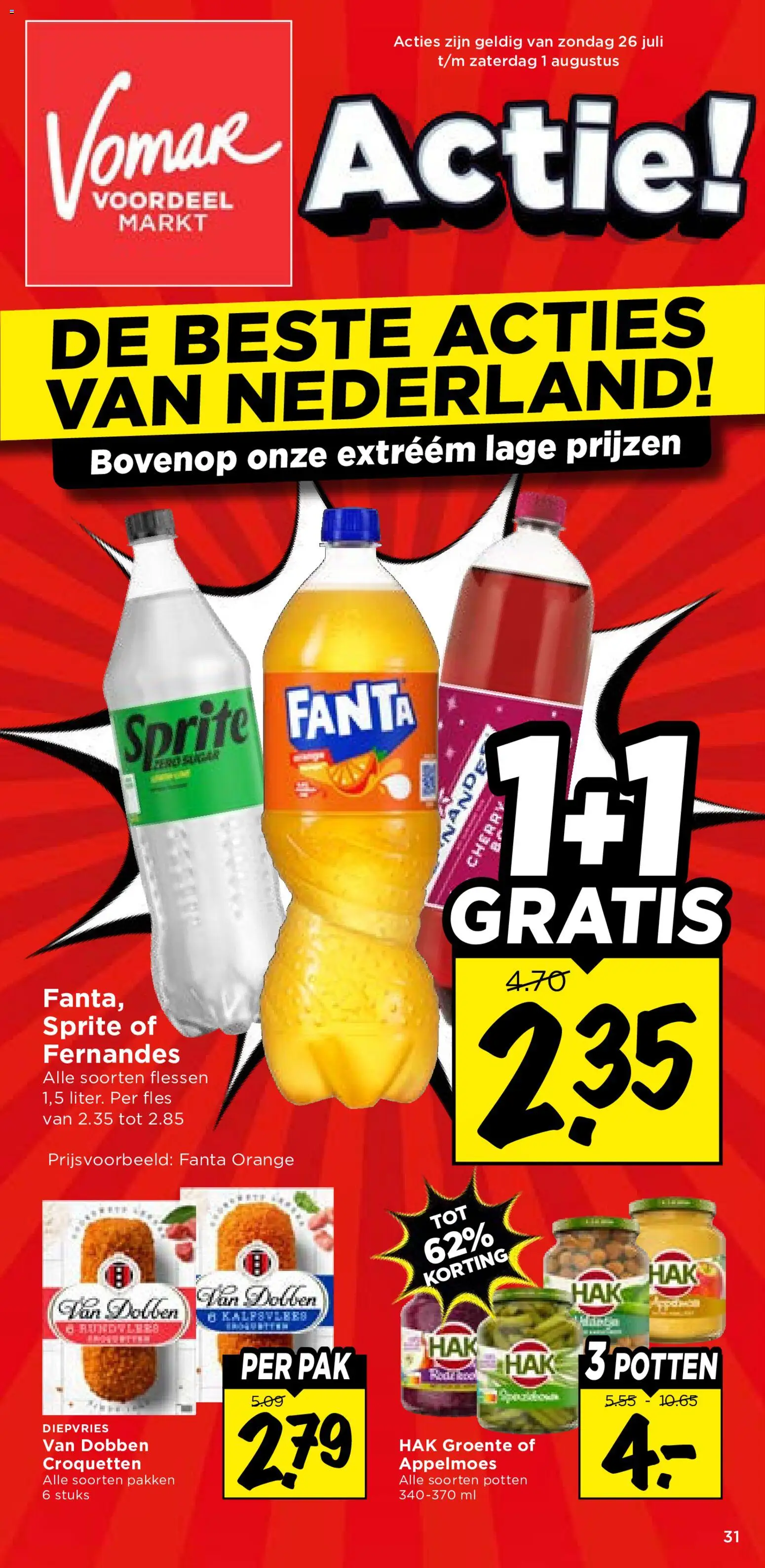 Voorbeeld van Vomar folder van winkel Vomar geldig vanaf 26-07-2026
