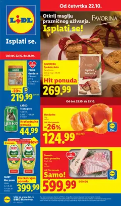 Pregled Lidl kataloga - važi od 22.10.2026