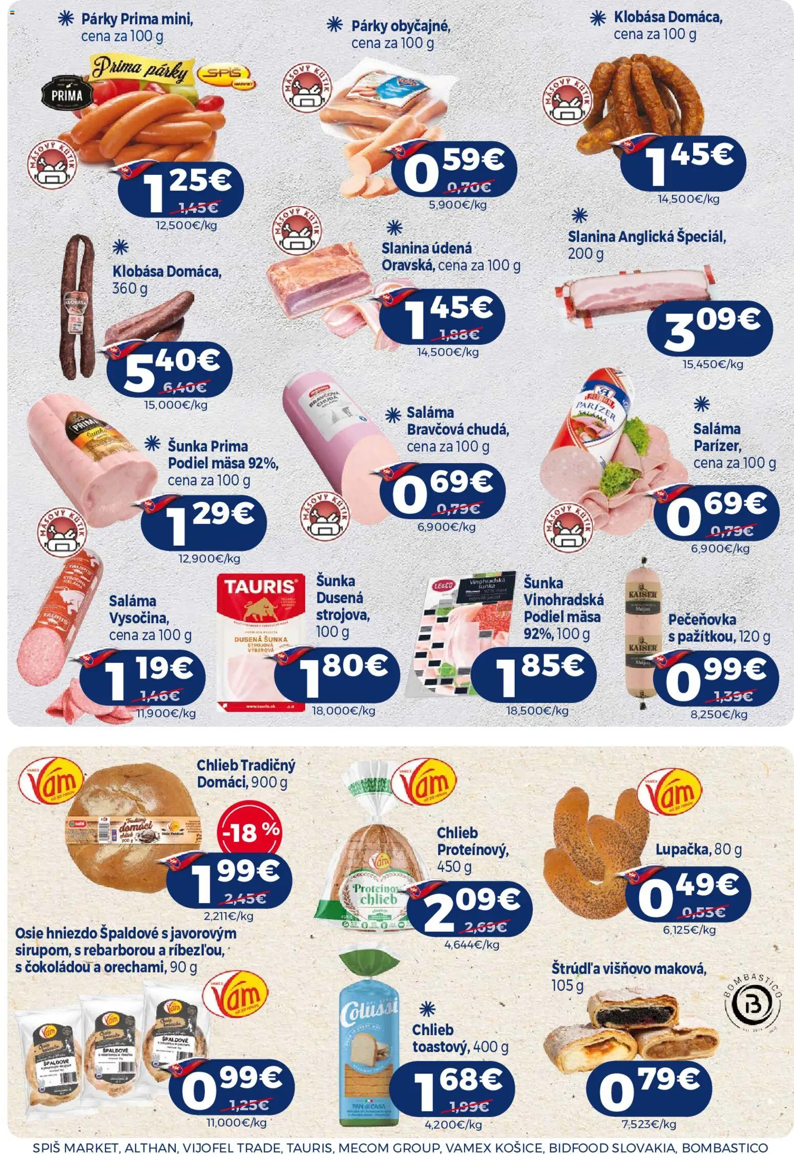 Náhľad Milk Agro letáku platného od 23.09.2026 - Chlieb, Klobása, Šunka, Slanina, Párky, Saláma