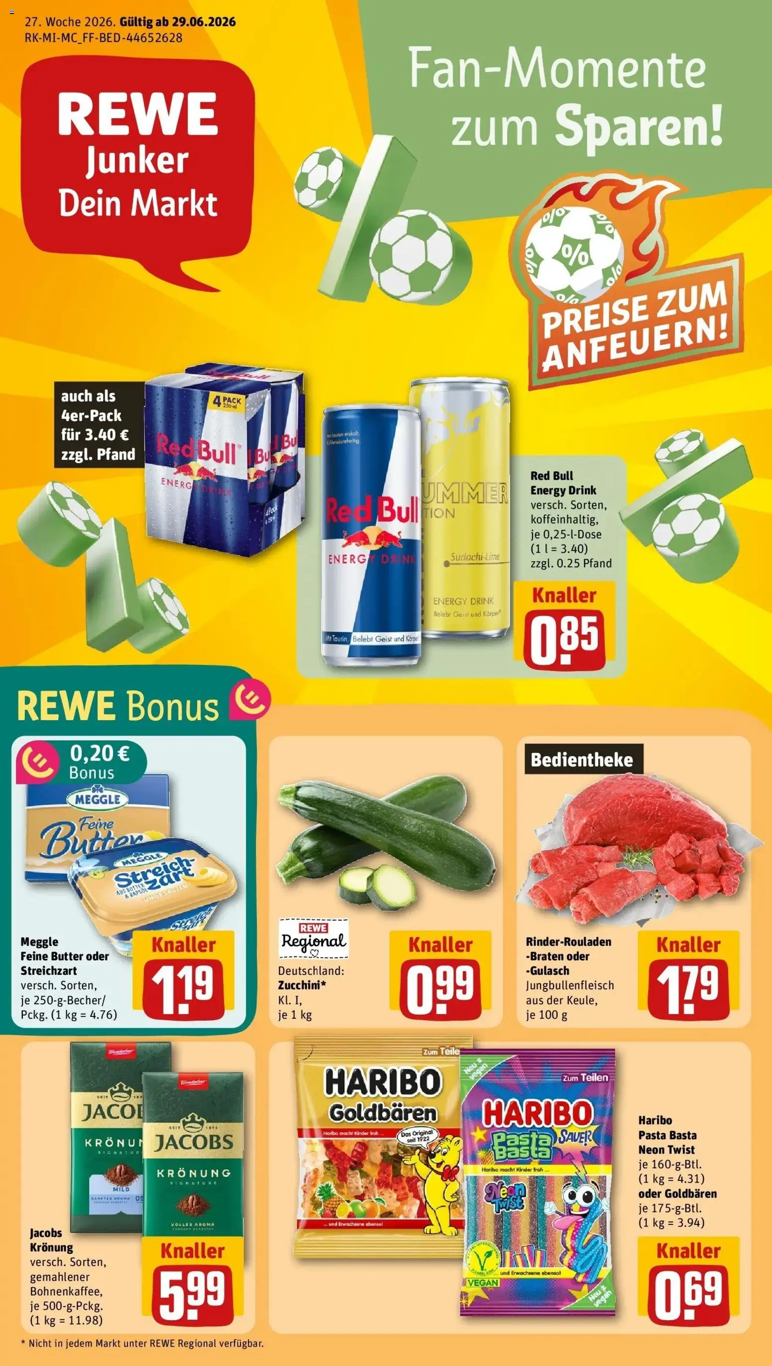 Vorschau von dem Prospekt des Geschäftes Rewe, gültig ab dem 29.06.2026