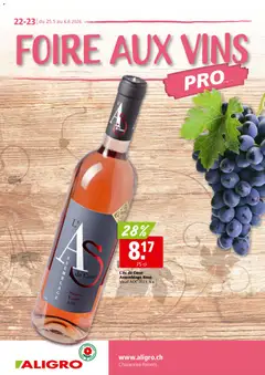 Vorschau des Merkblatts Aligro aktionen Weinfestival Chavannes vom Shop Aligro gültig von 25.05.2026 bis 06.06.2026