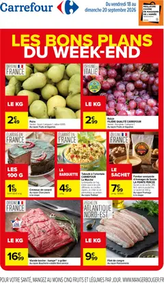 Prévisualisation de Carrefour les bons plans du week-end du magasin Carrefour formulaire valide 18/09/2026