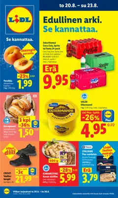 Kaupan Lidl Lidl tarjoukset esikatselu, voimassa 20/08/2026