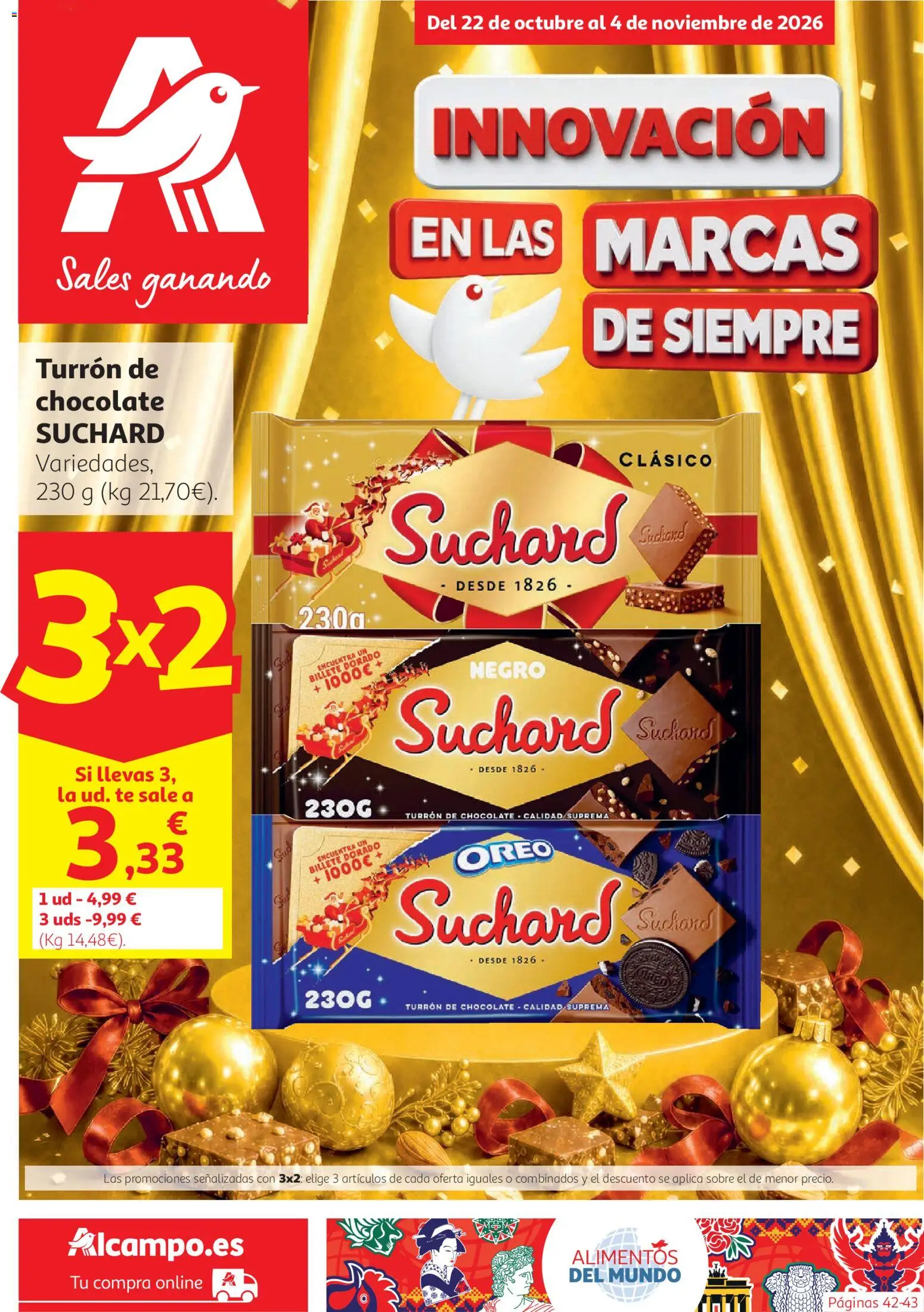 Vista previa del folleto de la tienda Alcampo válido desde el 22/10/2026 - Chocolate, Té, Oreo, Alimentos