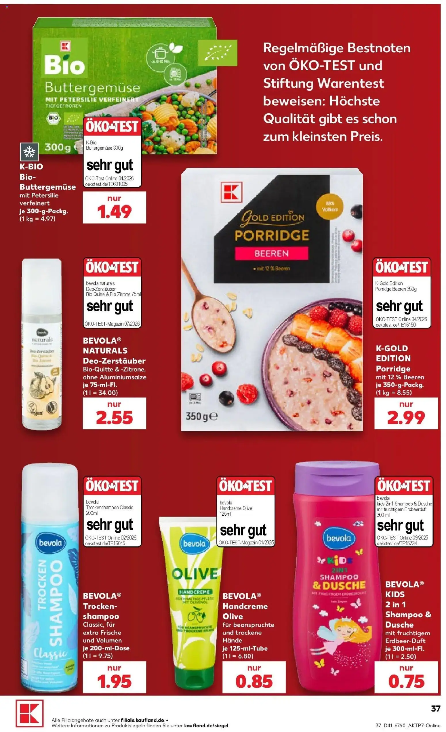 Vorschau von dem Prospekt des Geschäftes Kaufland, gültig ab dem 08.10.2026 - Petersilie, Dusche, Shampoo, Handcreme