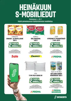 Kaupan Prisma Prisma tarjoukset - Heinäkuun S-mobiiliedut esikatselu, voimassa 01/07/2026