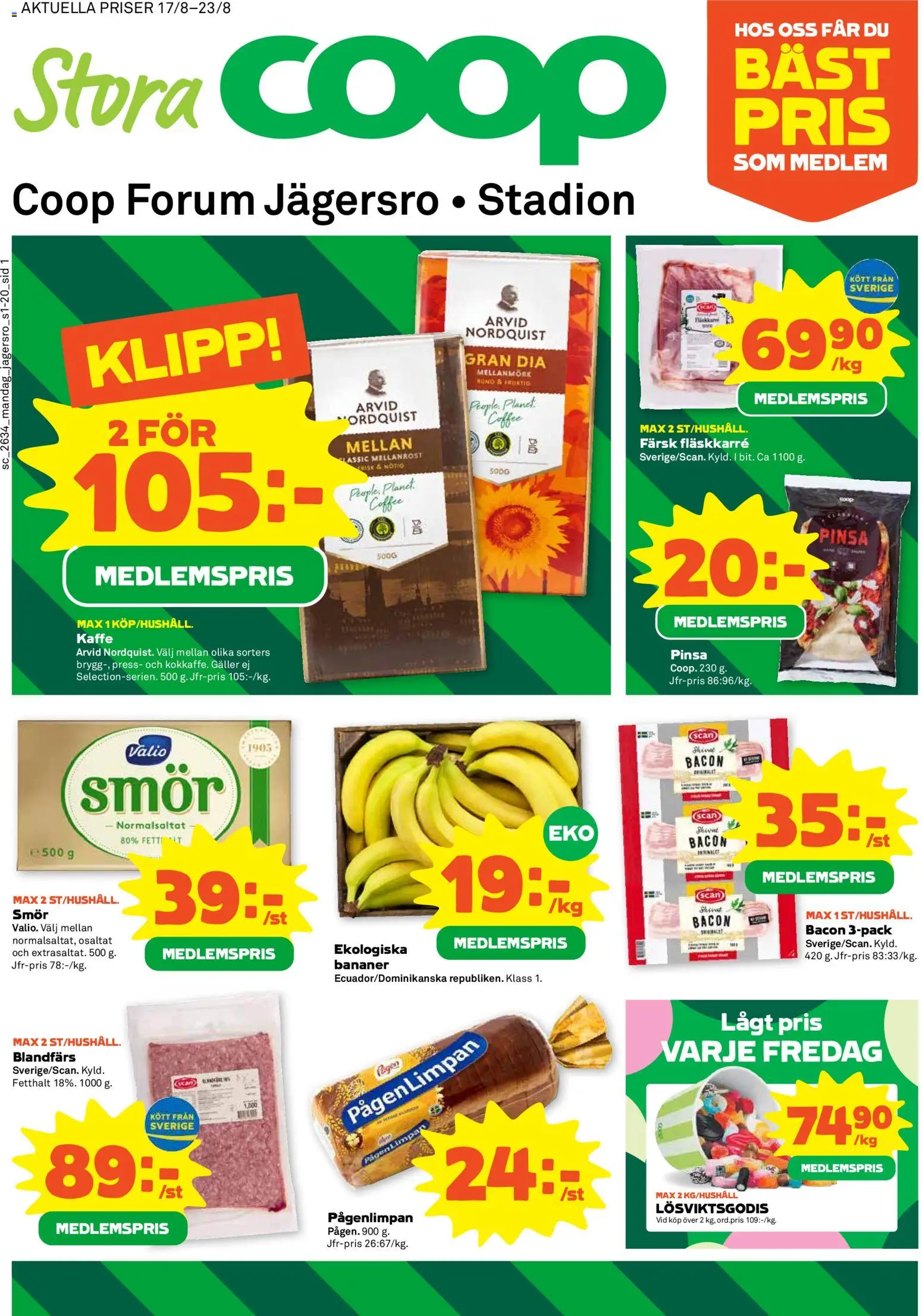 Förhandsgranska reklamblad Coop Forum erbjudanden från butik Coop Forum gäller från 17/08/2026