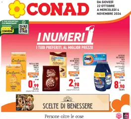 Anteprima dell'opuscolo Conad volantino Piemonte dal negozio Conad valido da 22/10/2026