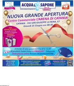 Anteprima dell'opuscolo Acqua e Sapone volantino Catania dal negozio Acqua e Sapone valido da 25/06/2026