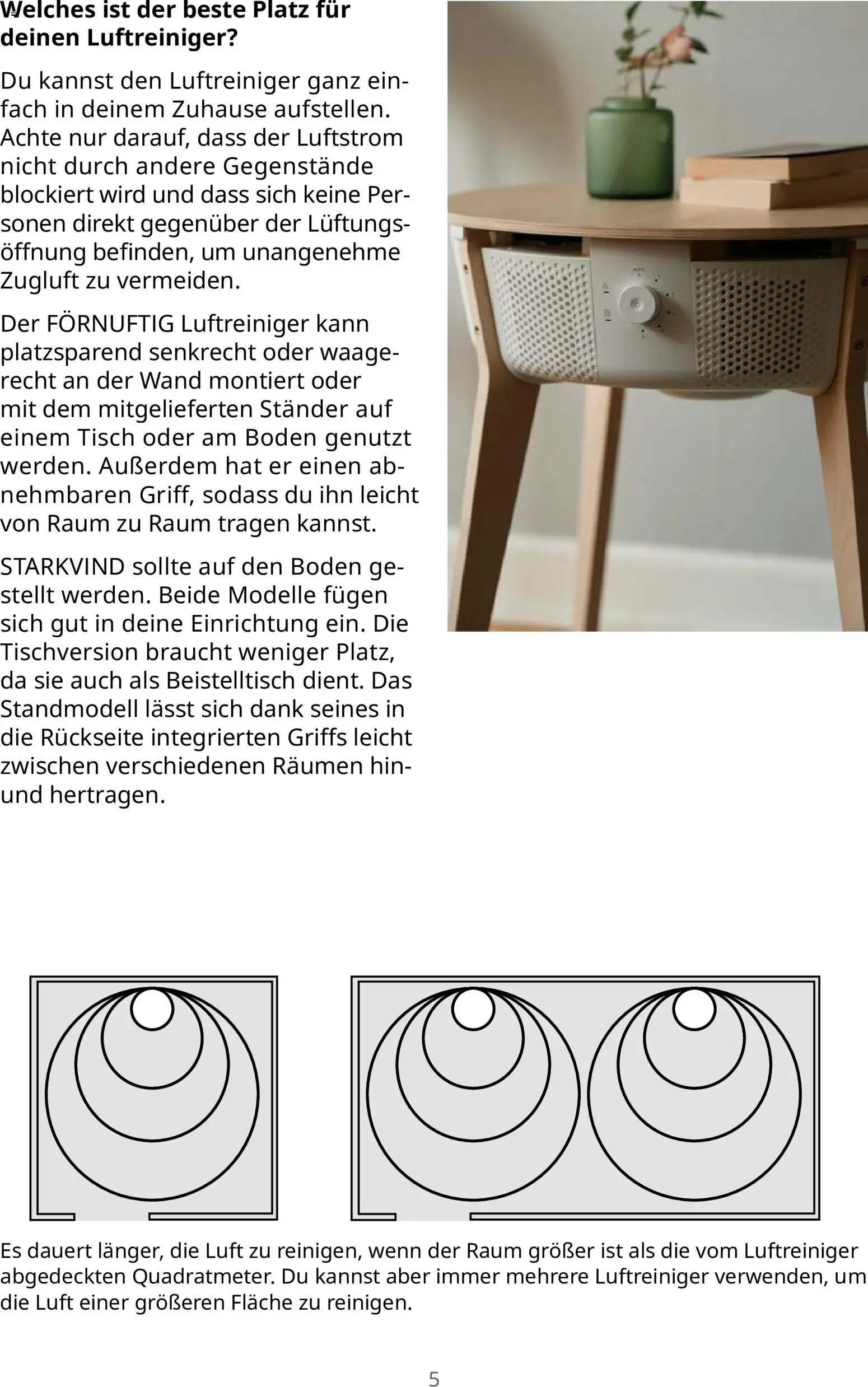 Vorschau von dem Prospekt des Geschäftes Ikea, gültig ab dem 16.09.2026 - Beistelltisch, Luftreiniger, Tisch