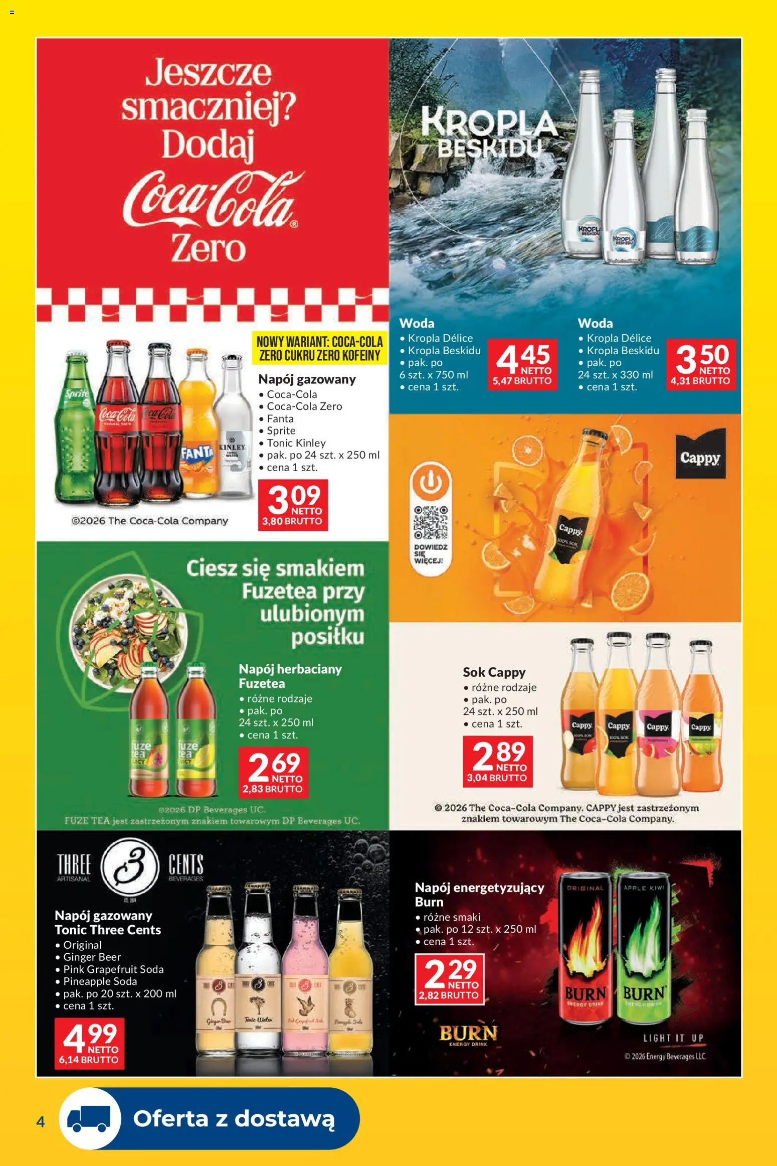 Pogląd gazetki "Makro gazetka - Dostawy dla gastronomii" ze sklepu Makro ważnej od 01.10.2026 - Kiwi, Woda, Sok, Sprite, Fanta, Tonic, Ginger Beer, Tonic kinley
