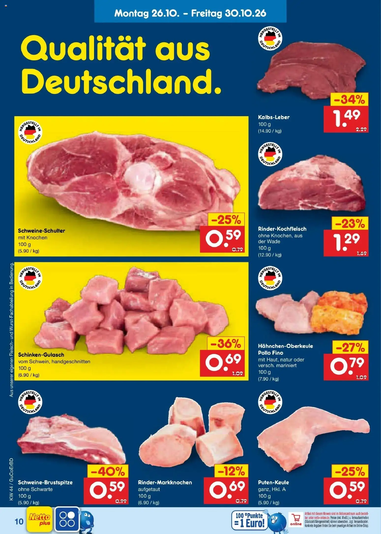 Vorschau von dem Prospekt des Geschäftes Netto Marken-Discount, gültig ab dem 26.10.2026