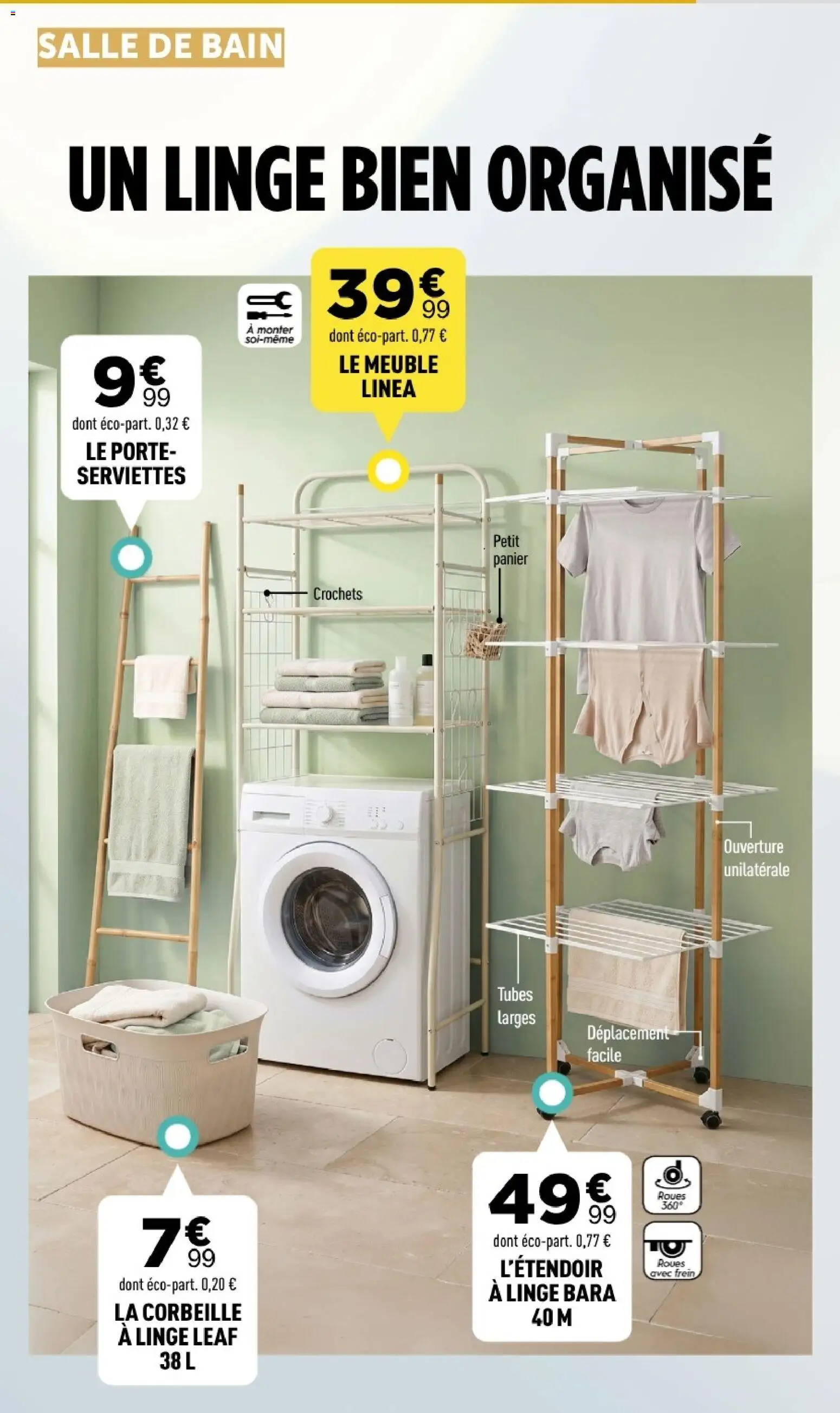 Prévisualisation de Centrakor catalogue du magasin Centrakor formulaire valide 19/10/2026 - Meuble, Crochets, Porte, Corbeille, Panier, Serviettes, Corbeille à linge