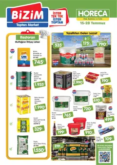 Bizim Toptan Bizim Toptan - Horeca kataloğu 15.07.2026 - Broşürünün önizlemesi