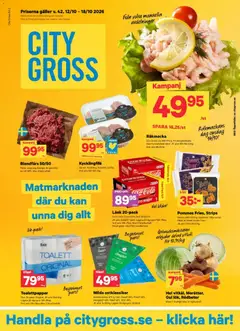 Förhandsgranska reklamblad City Gross erbjudanden från butik City Gross gäller från 12/10/2026
