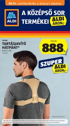 Aldi - Aldi Középső sor termékei megtekintése, amely érvényes 2026.08.13.-től
