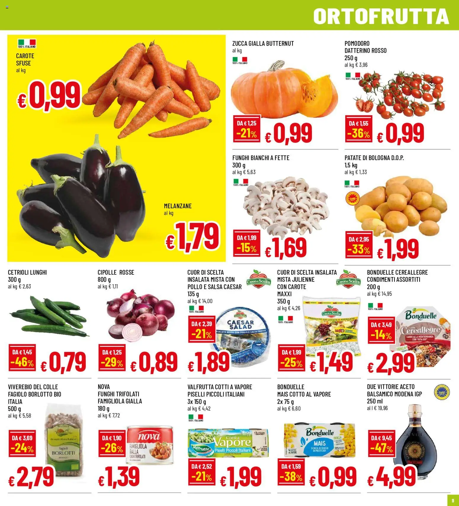 Anteprima dell'opuscolo Famila volantino Biella dal negozio Famila valido da 03/09/2026 - Zucca, Pomodoro, Piselli, Farro, Cipolle, Mais, Salsa, Carote