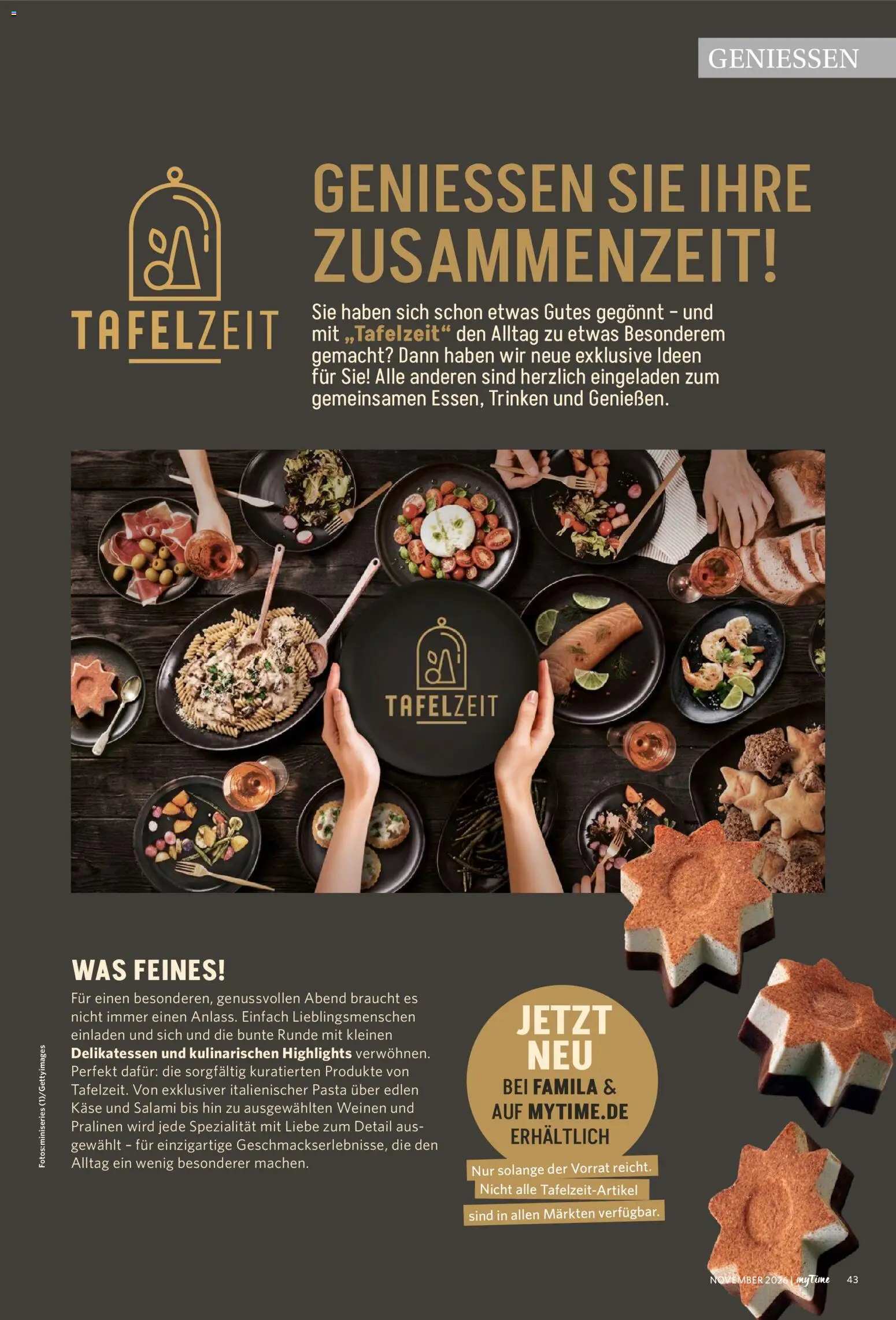 Vorschau von dem Prospekt des Geschäftes Famila Nordwest, gültig ab dem 01.11.2026 - Käse, Pasta, Salami