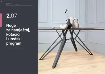 Pregled letka Elgrad Noge za namještaj, kotačići i uredski program trgovine Elgrad vrijedi od 04.05.2026