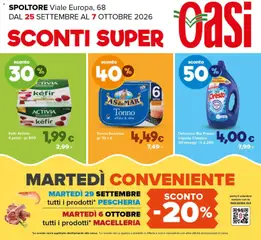 Anteprima dell'opuscolo Oasi volantino Spoltore dal negozio Oasi valido da 25/09/2026
