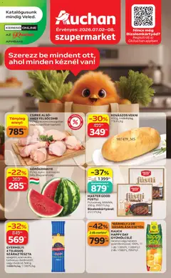 Auchan - Auchan Szupermarket akciós újság megtekintése, amely érvényes 2026.07.02.-től