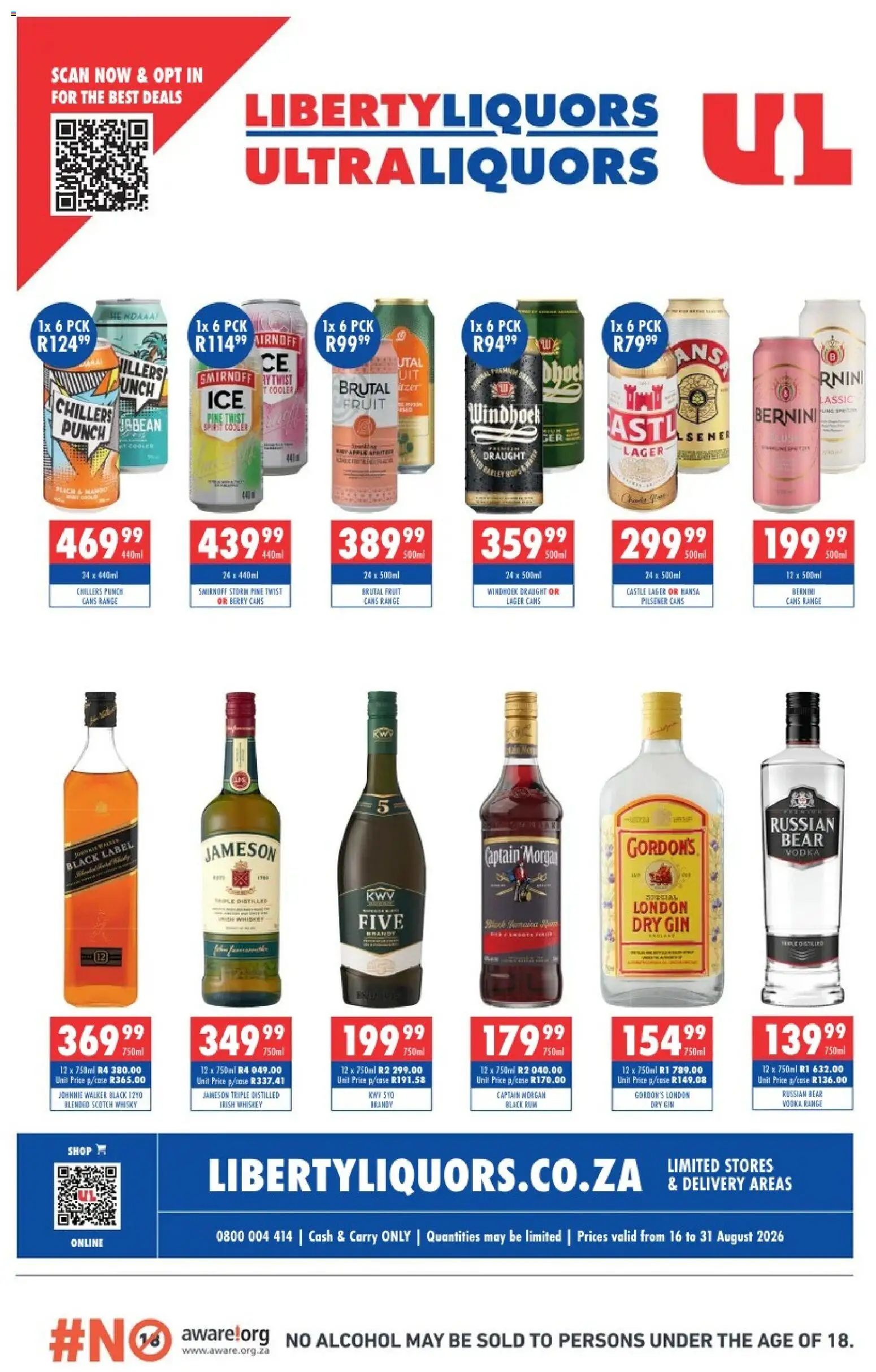Preview of Ultra Liquors flyer valid from 16/08/2026